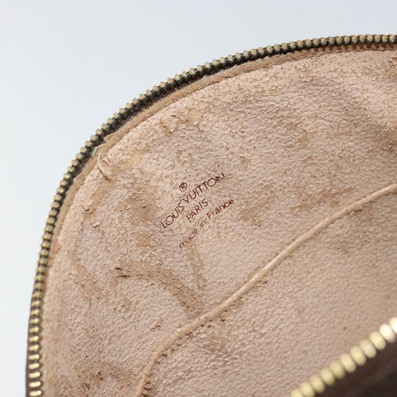 LOUIS VUITTON Monogram Trousse Demi Ronde Cosmetic Pouch M47520 LV Auth 163812