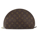 LOUIS VUITTON Monogram Trousse Demi Ronde Cosmetic Pouch M47520 LV Auth 163812-13