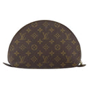 LOUIS VUITTON Monogram Trousse Demi Ronde Cosmetic Pouch M47520 LV Auth 163812-2