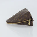 LOUIS VUITTON Monogram Trousse Demi Ronde Cosmetic Pouch M47520 LV Auth 163812-4
