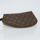 LOUIS VUITTON Monogram Trousse Demi Ronde Cosmetic Pouch M47520 LV Auth 163812-5