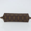 LOUIS VUITTON Monogram Trousse Demi Ronde Cosmetic Pouch M47520 LV Auth 163812-6