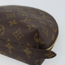 LOUIS VUITTON Monogram Trousse Demi Ronde Cosmetic Pouch M47520 LV Auth 163812-7
