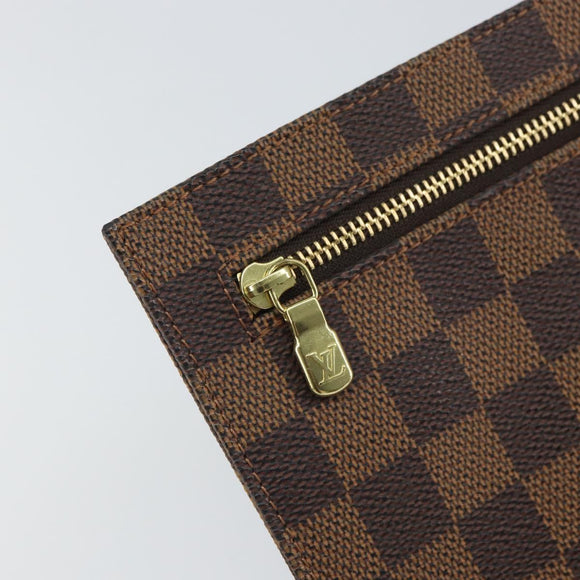 LOUIS VUITTON Damier Ebene Clifton Pouch N51149 LV Auth 163816