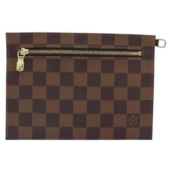 LOUIS VUITTON Damier Ebene Clifton Pouch N51149 LV Auth 163816