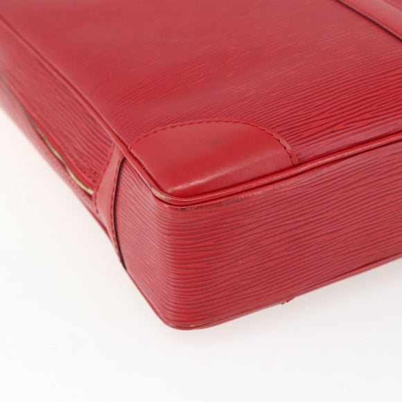 LOUIS VUITTON Epi Porte Documents Voyage Business Bag Red M54477 LV Auth 163817
