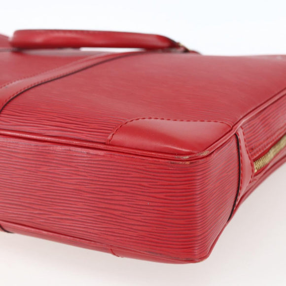 LOUIS VUITTON Epi Porte Documents Voyage Business Bag Red M54477 LV Auth 163817