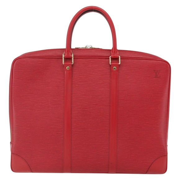 LOUIS VUITTON Epi Porte Documents Voyage Business Bag Red M54477 LV Auth 163817