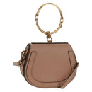 Chloe Nile Hand Bag Leather 2way Pink Gold Auth 163820V-1