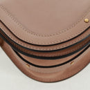 Chloe Nile Hand Bag Leather 2way Pink Gold Auth 163820V-16