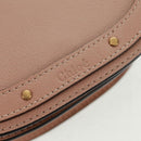 Chloe Nile Hand Bag Leather 2way Pink Gold Auth 163820V-20