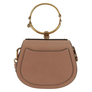 Chloe Nile Hand Bag Leather 2way Pink Gold Auth 163820V - 0