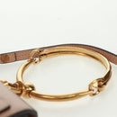 Chloe Nile Hand Bag Leather 2way Pink Gold Auth 163820V-14