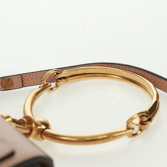 Chloe Nile Hand Bag Leather 2way Pink Gold Auth 163820V