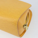 LOUIS VUITTON Epi Dauphine GM Pouch Yellow LV Auth 163821-10