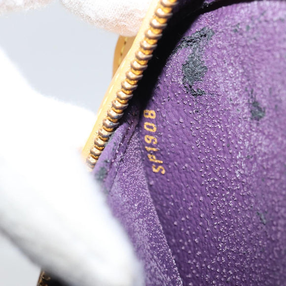 LOUIS VUITTON Epi Dauphine GM Pouch Yellow LV Auth 163821