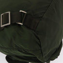 PRADA Backpack Nylon Green Silver Auth 163822-17