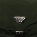 PRADA Backpack Nylon Green Silver Auth 163822-20