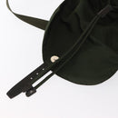 PRADA Backpack Nylon Green Silver Auth 163822-10