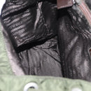 PRADA Backpack Nylon Green Silver Auth 163822-23