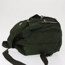 PRADA Backpack Nylon Green Silver Auth 163822-4
