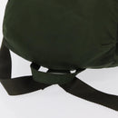 PRADA Backpack Nylon Green Silver Auth 163822-6