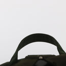 PRADA Backpack Nylon Green Silver Auth 163822-14