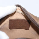 GUCCI GG Supreme Web Sherry Line Bag PVC Beige Gold 89 02 066 Auth 163825-16