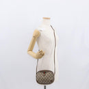GUCCI GG Supreme Web Sherry Line Bag PVC Beige Gold 89 02 066 Auth 163825-21