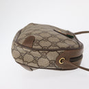 GUCCI GG Supreme Web Sherry Line Bag PVC Beige Gold 89 02 066 Auth 163825-4