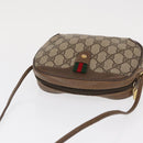 GUCCI GG Supreme Web Sherry Line Bag PVC Beige Gold 89 02 066 Auth 163825-6