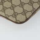 GUCCI GG Supreme Web Sherry Line Bag PVC Beige Gold 004 02 047 Auth 163828-15