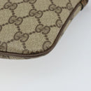 GUCCI GG Supreme Web Sherry Line Bag PVC Beige Gold 004 02 047 Auth 163828-16