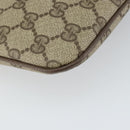 GUCCI GG Supreme Web Sherry Line Bag PVC Beige Gold 004 02 047 Auth 163828-17