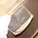 GUCCI GG Supreme Web Sherry Line Bag PVC Beige Gold 004 02 047 Auth 163828-19