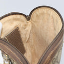 GUCCI GG Supreme Web Sherry Line Bag PVC Beige Gold 004 02 047 Auth 163828-20