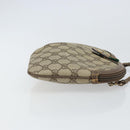 GUCCI GG Supreme Web Sherry Line Bag PVC Beige Gold 004 02 047 Auth 163828-3