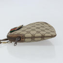 GUCCI GG Supreme Web Sherry Line Bag PVC Beige Gold 004 02 047 Auth 163828-4
