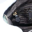 PRADA Shoulder Bag Nylon Green Gold Auth 163834-20