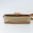 CELINE Macadam Canvas Circle Shoulder Bag Beige Gold Auth 163837-9