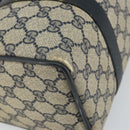 GUCCI GG Supreme Sherry Line Boston Bag PVC Navy Gold 116 02 006 Auth 163838-8