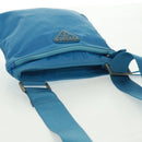 PRADA Shoulder Bag Nylon Blue Silver Auth 163845V-6