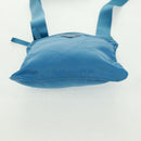 PRADA Shoulder Bag Nylon Blue Silver Auth 163845V-5