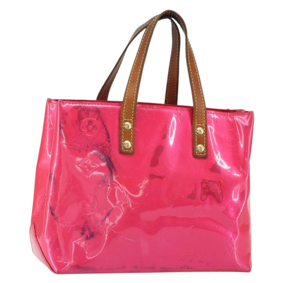 LOUIS VUITTON Monogram Vernis Reade PM Bag Fuchsia Pink M91221 LV Auth 163846