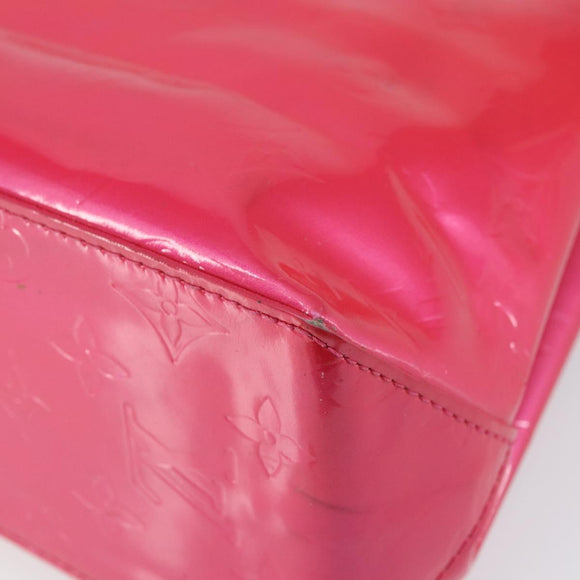 LOUIS VUITTON Monogram Vernis Reade PM Bag Fuchsia Pink M91221 LV Auth 163846