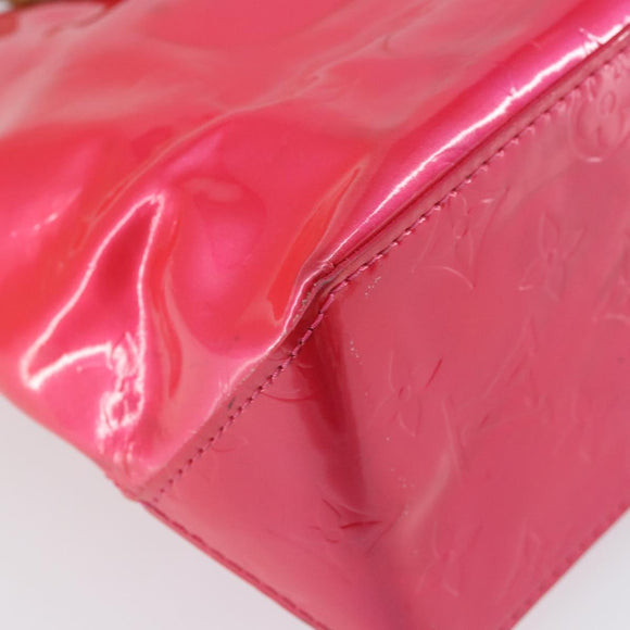 LOUIS VUITTON Monogram Vernis Reade PM Bag Fuchsia Pink M91221 LV Auth 163846