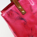 LOUIS VUITTON Monogram Vernis Reade PM Bag Fuchsia Pink M91221 LV Auth 163846-10