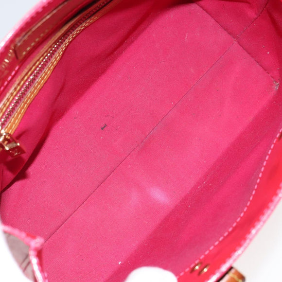 LOUIS VUITTON Monogram Vernis Reade PM Bag Fuchsia Pink M91221 LV Auth 163846