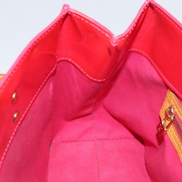 LOUIS VUITTON Monogram Vernis Reade PM Bag Fuchsia Pink M91221 LV Auth 163846
