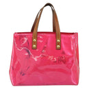 LOUIS VUITTON Monogram Vernis Reade PM Bag Fuchsia Pink M91221 LV Auth 163846-13